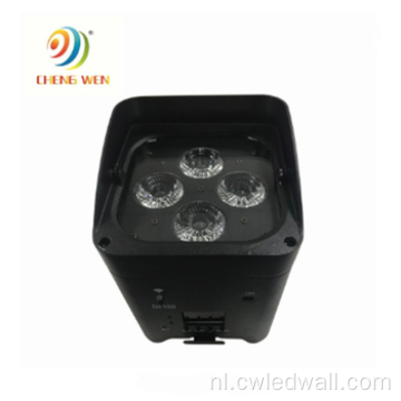 4PCS*18W LED PAR 6in1 RGBWA UV UPLight Battery